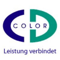 Logo von CD Color mit dem Slogan 'Leistung verbindet'